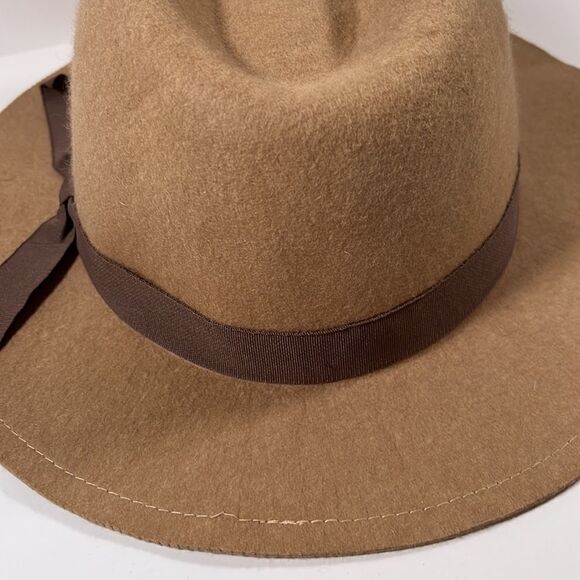 Beautiful Yellow 108 salvaged 💯 wool fedora hat camel colored. Small - Picture 6 of 16